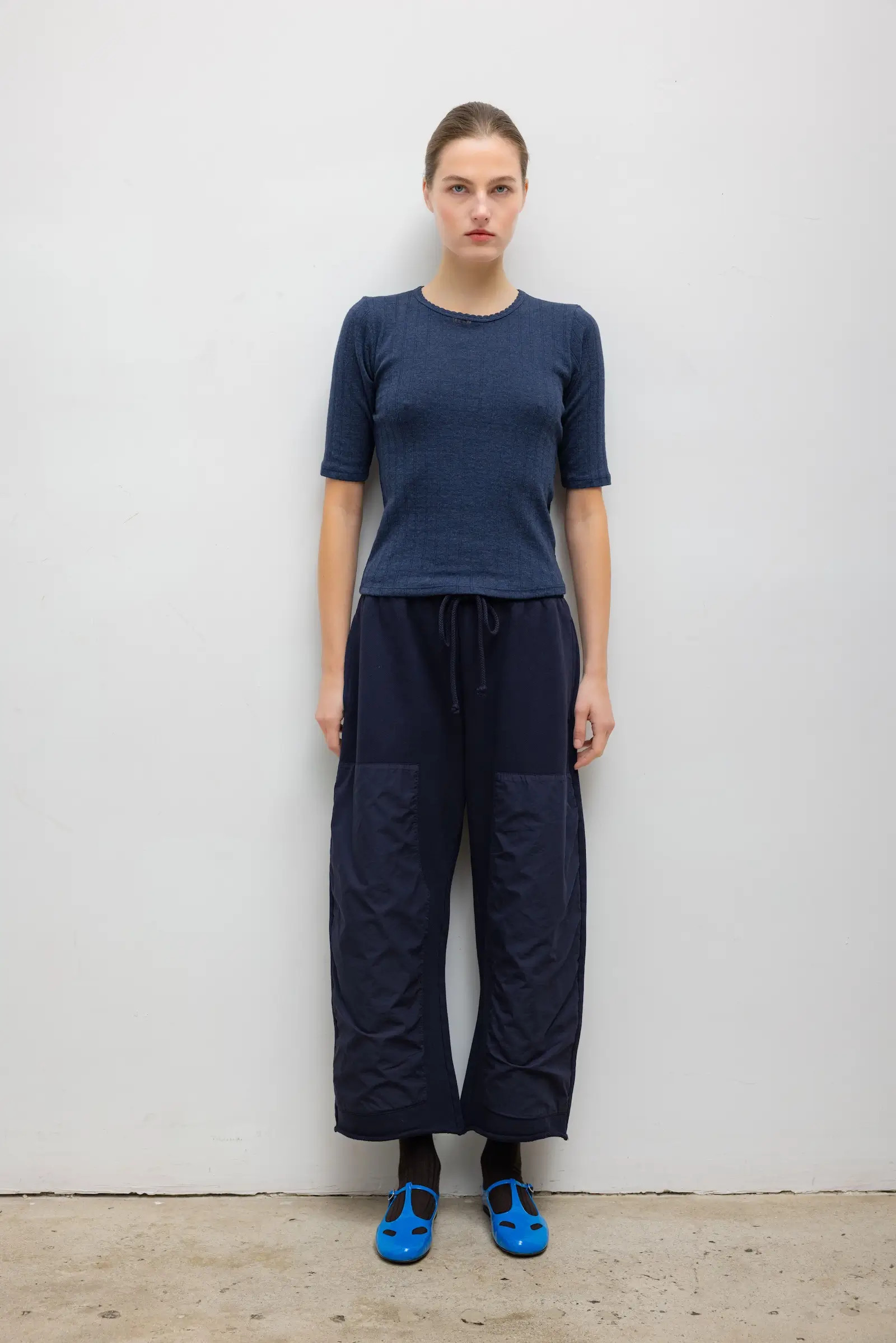 LESET Jamie Carpenter Pant in Midnight in Cotton | LESET