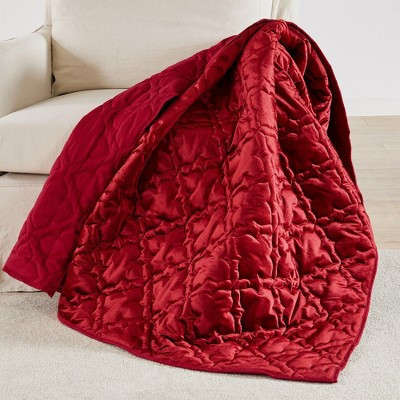 BH Caserta Velvet Red Throw - Levtex Home | Target