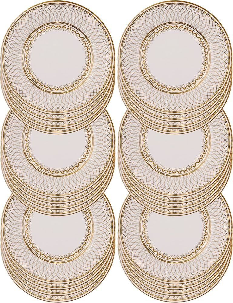 Talking Tables Premium Quality Large Gold Disposable Paper Plates-Strong and Sturdy Elegant Desig... | Amazon (UK)