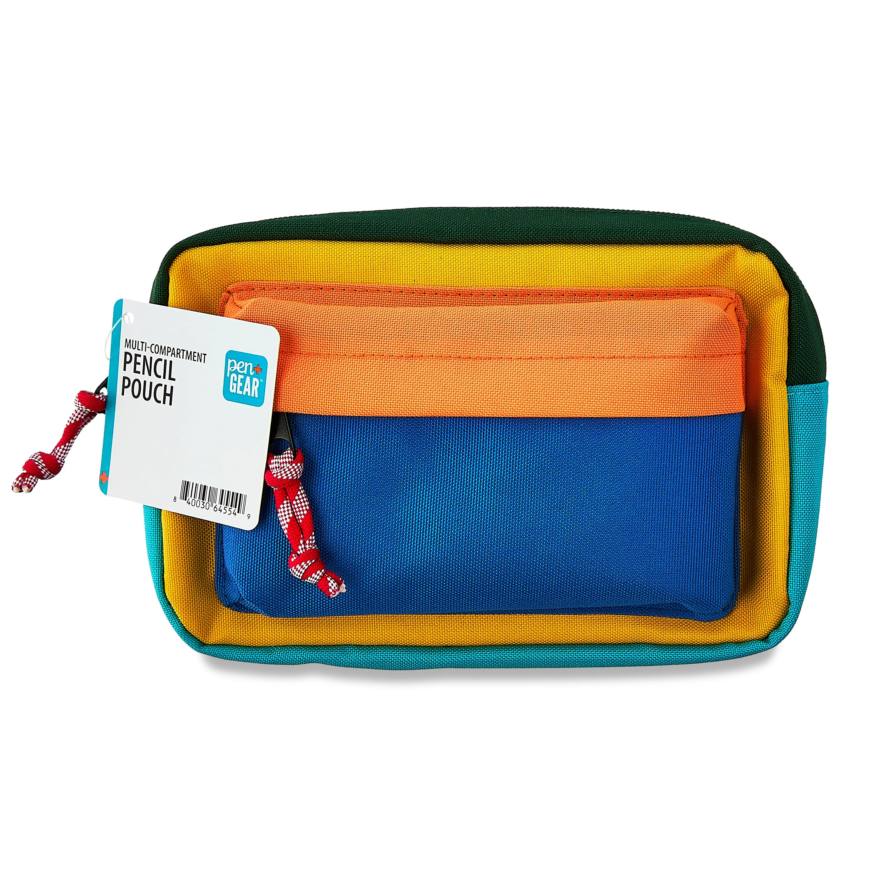 Pen+Gear Multi-Compartment Pencil Pouch, Blue | Walmart (US)