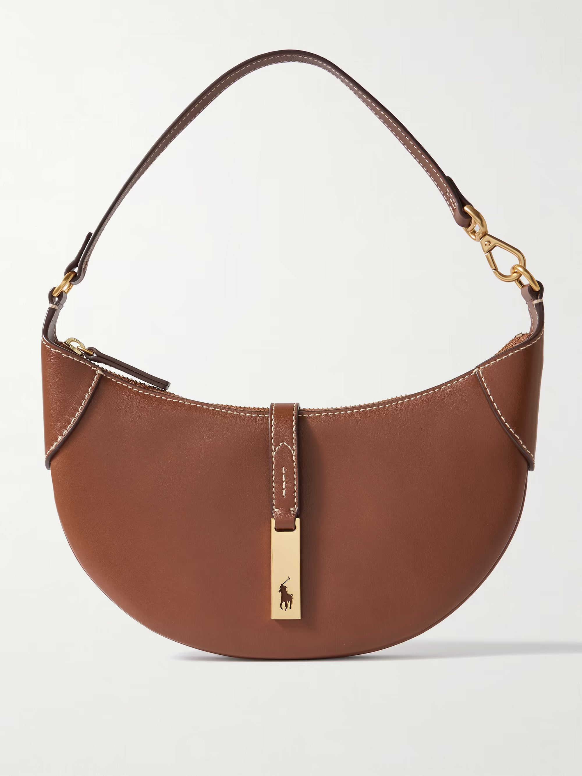 Polo ID embellished leather shoulder bag | NET-A-PORTER (US)