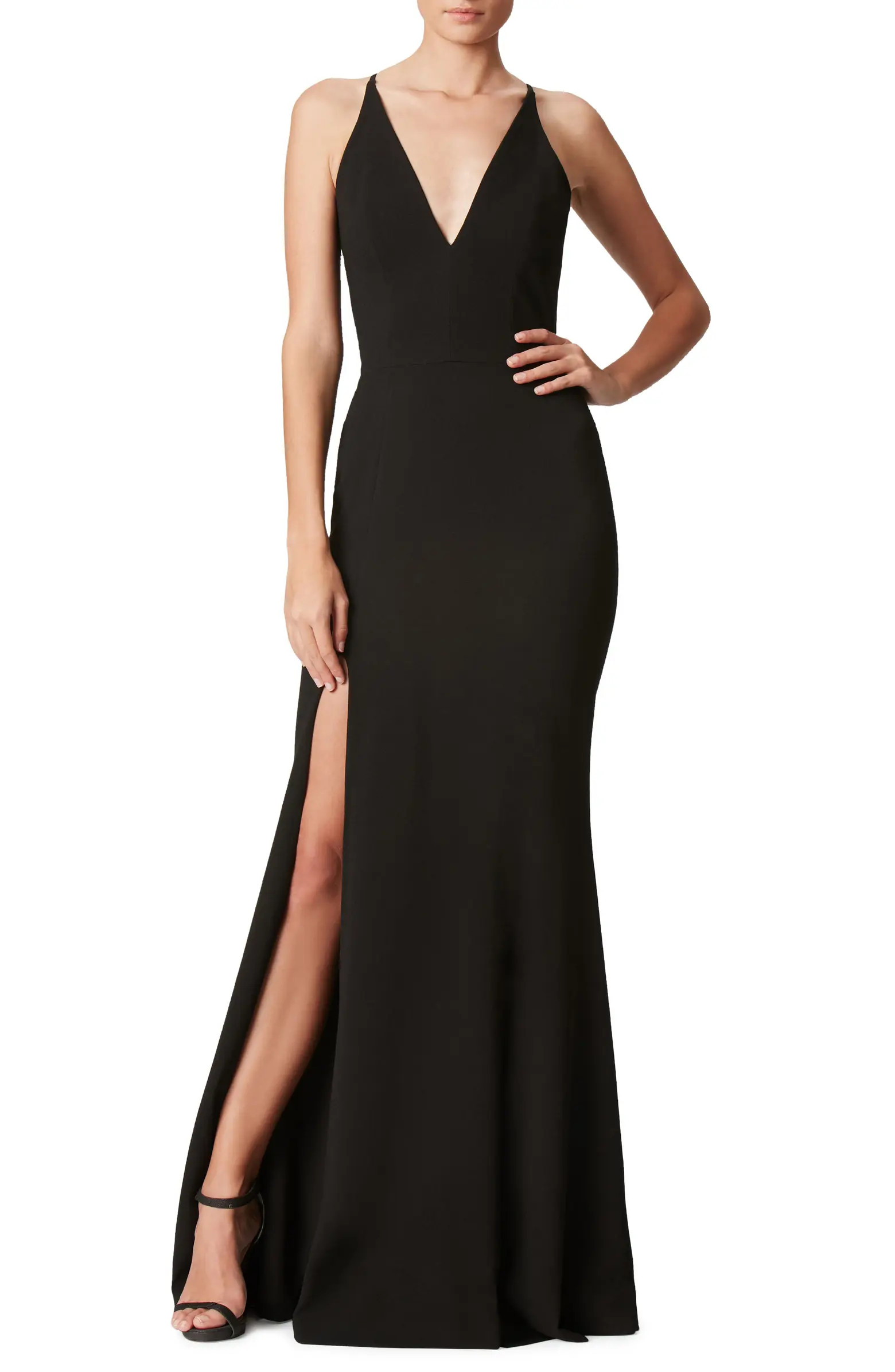 Iris Crepe Trumpet Gown | Nordstrom