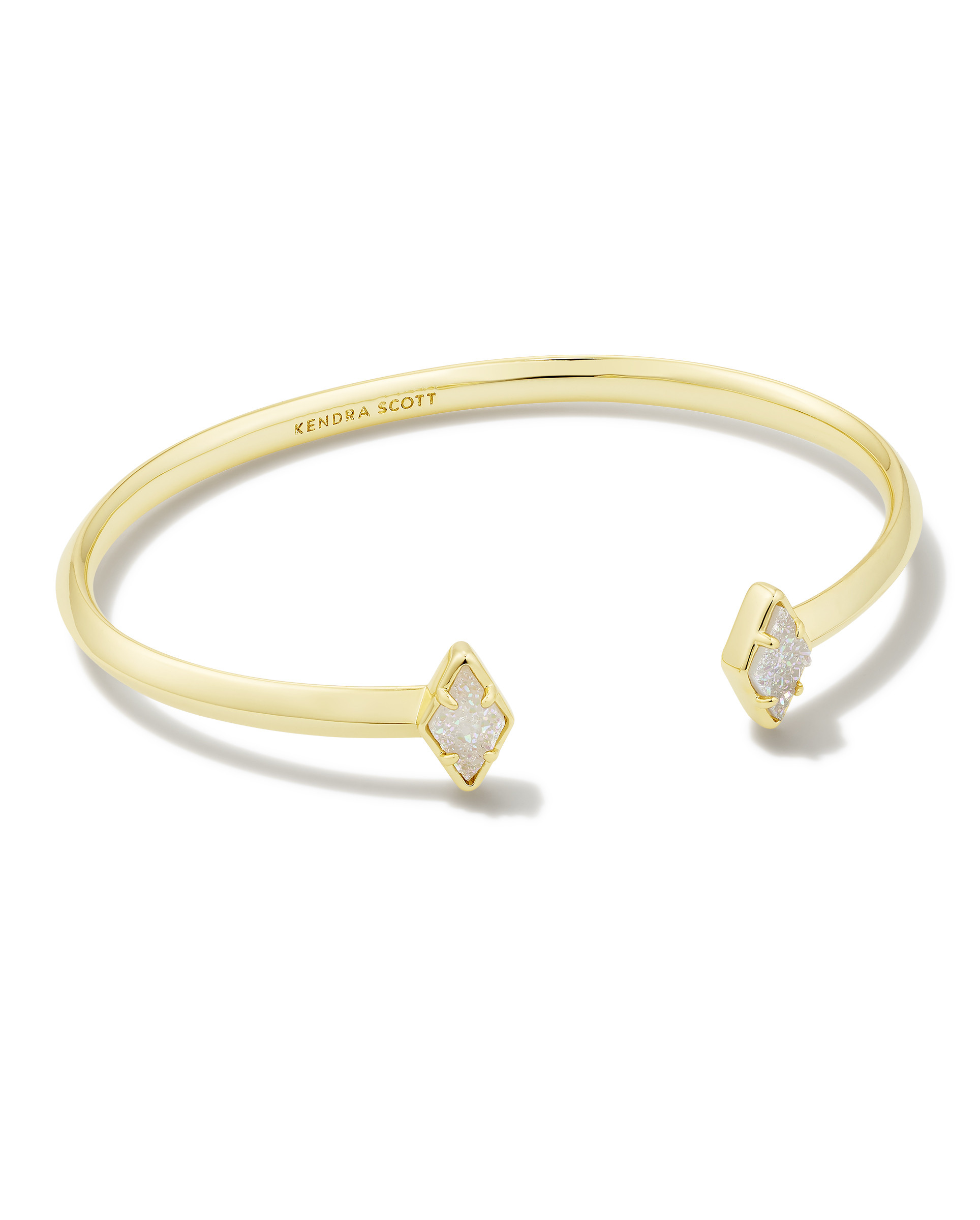Kinsley Gold Cuff Bracelet in Iridescent Drusy | Kendra Scott