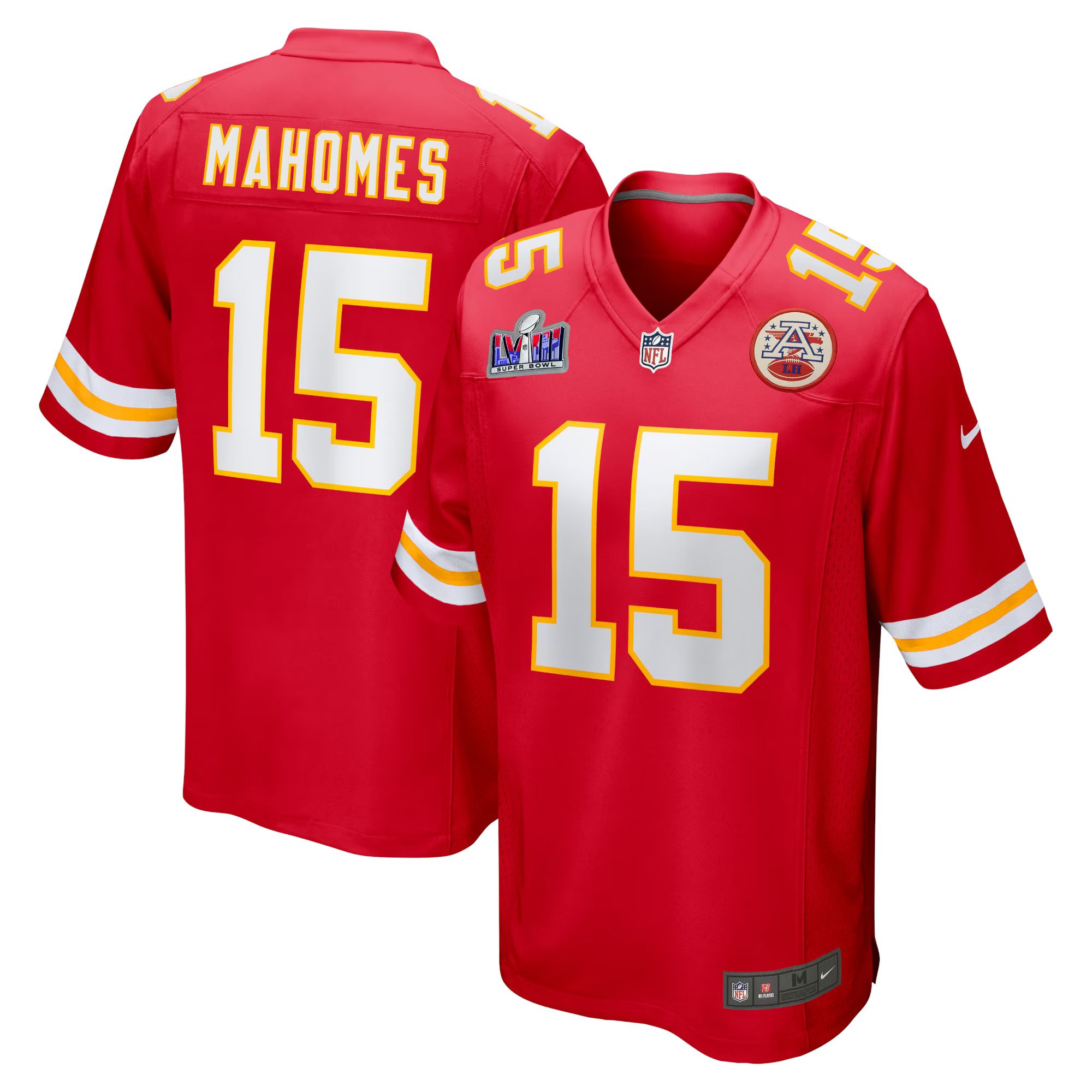Patrick Mahomes Kansas City Chiefs Nike Super Bowl LVIII Game Jersey - Red | Fanatics