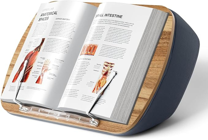 Lap Beanbag Book Stand for Hands Free Reading Comfortable Reading Pillow Stand Minimize Neck Stra... | Amazon (US)