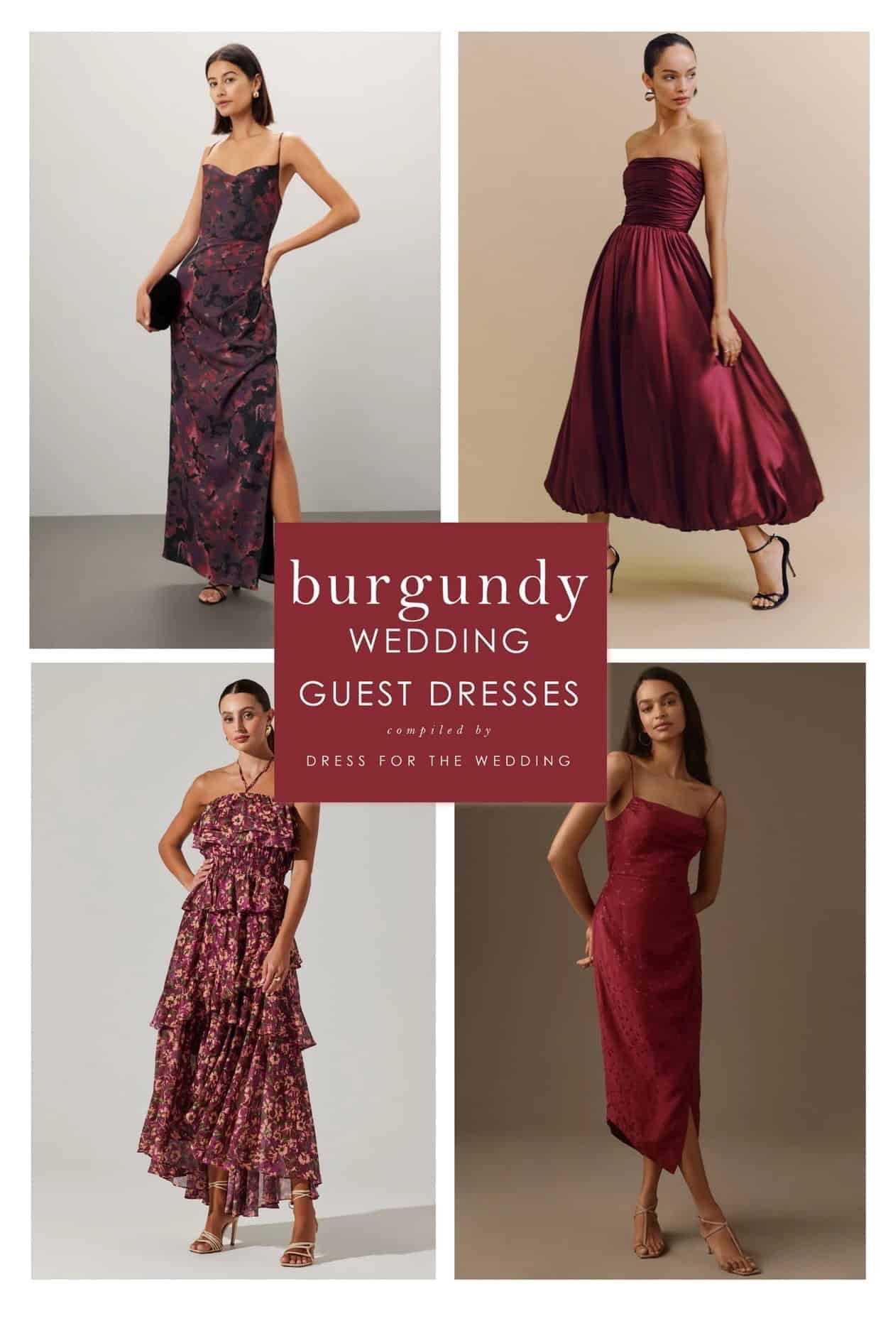 Burgundy wedding guest dresses 
Fall wedding guest dresses 
Semi formal wedding guest dress 
Formal dress for a wedding

#LTKgrwm #LTKWedding #LTKSeasonal