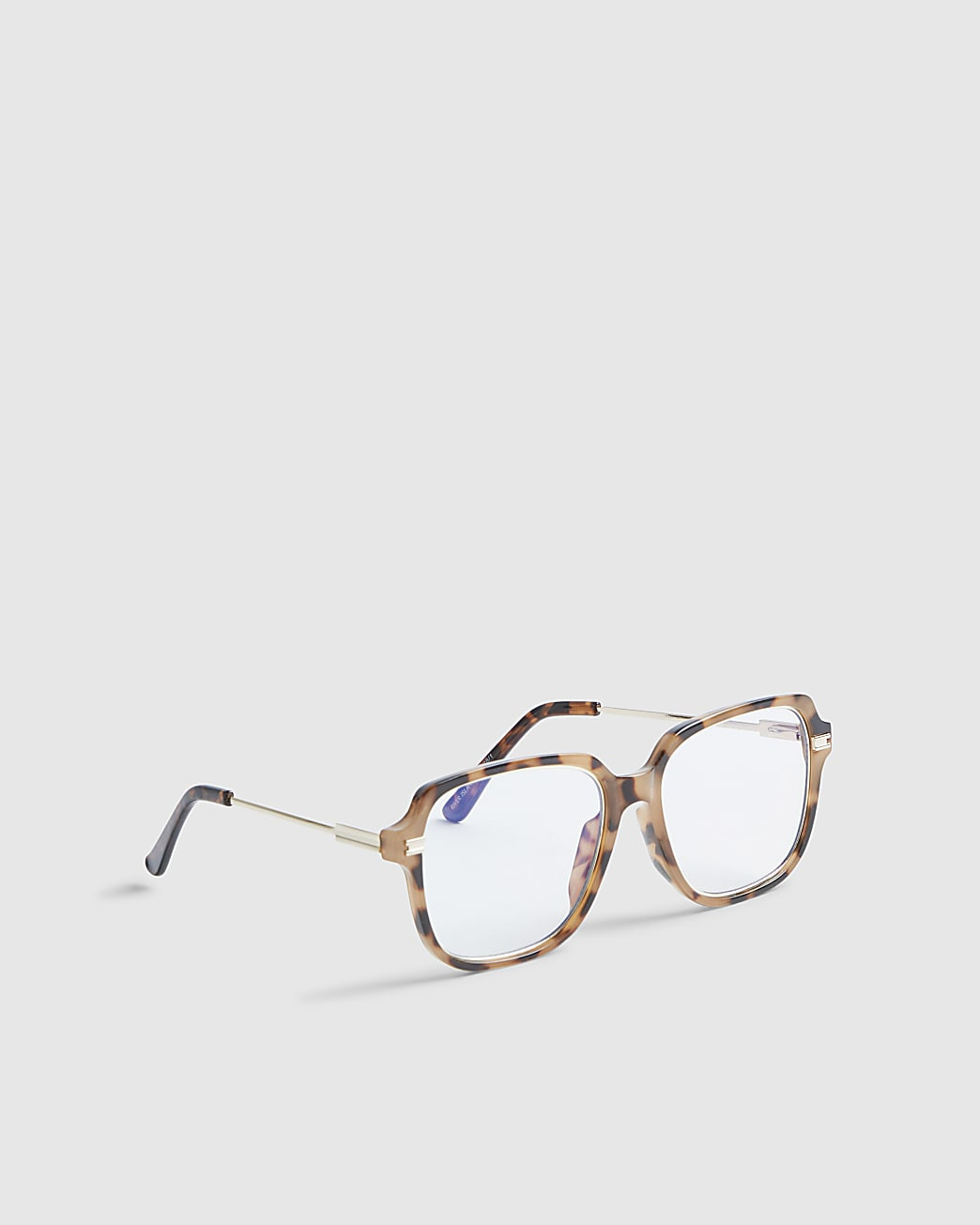Brown Square Oversized Optical Lens Glasses | River Island UK & IE