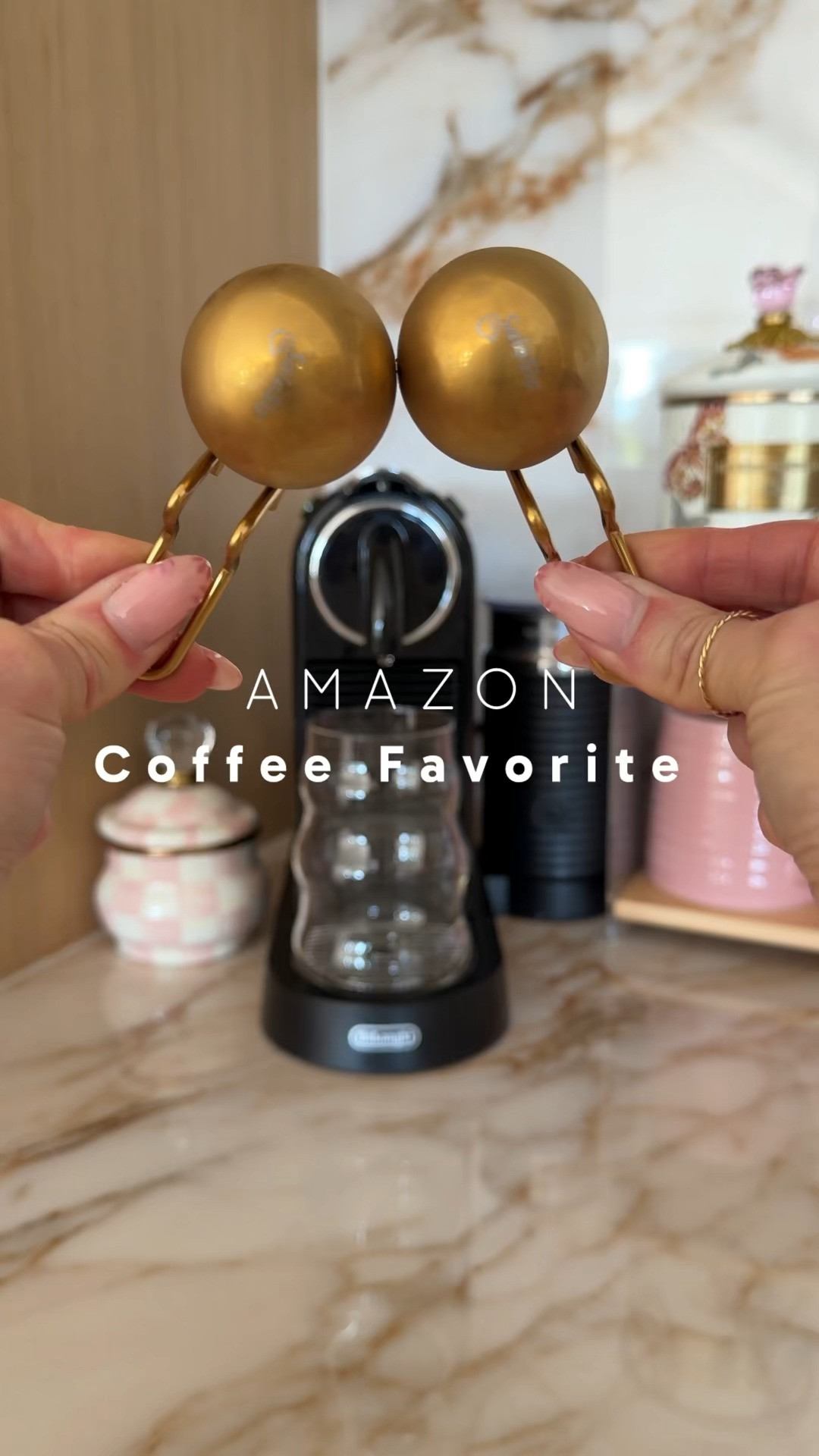 These chill balls make espresso or coffee without watering it down, so you can actually drink it right away while somehow making it taste even better. Perfect for iced coffee lovers!!! Also… what do we think about the wrinkle-free straw at the end?  

 #LTKmorningroutine #LTKOver40 #LTKHome