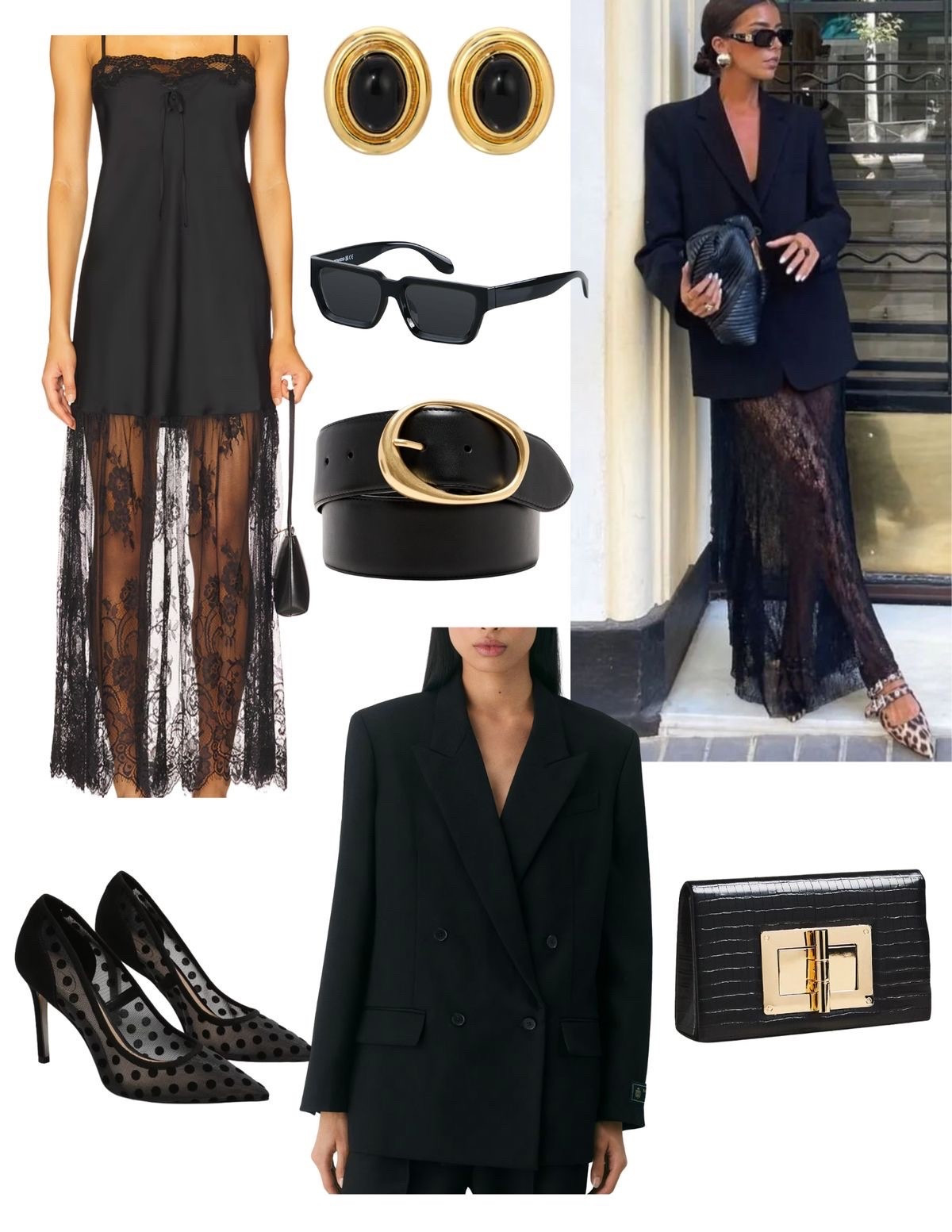 Get The Look: Chic Night Out - Effortlessly chic night-out outfit featuring a dress with a blazer on top. Perfect mix of classic and modern pieces for cocktails, dinner dates, or weekend nights. Easy-to-style and timeless!

Party outfit
Party look
Chic
Style

#LTKootd