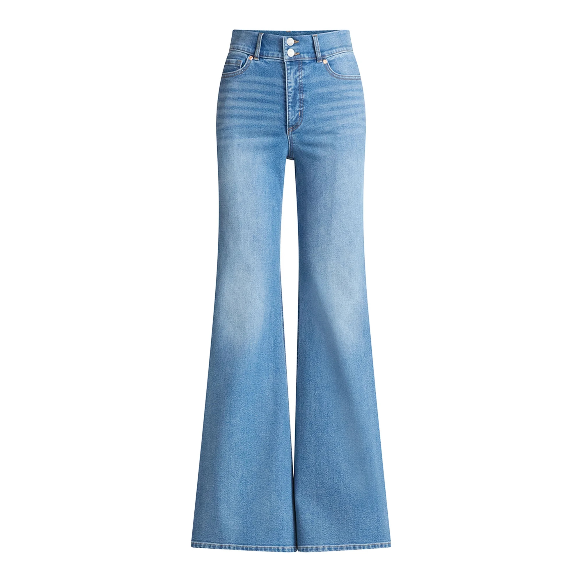 Sofia by Sofia Vergara Women's and Women's Plus Margot Wide Leg High Rise Jeans, 30.5" and 32.5" ... | Walmart (US)