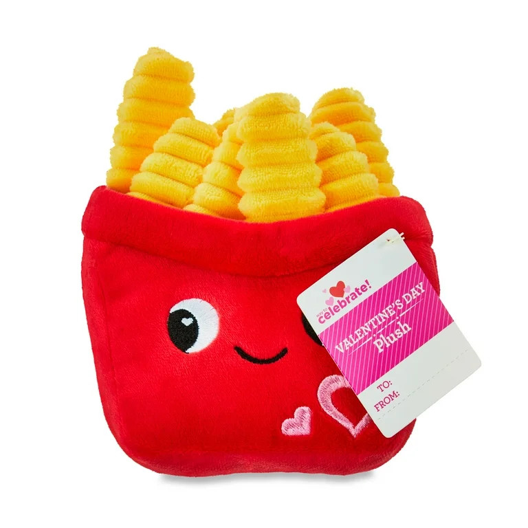Valentine's Day 6" Red French Fries Plush by Way To Celebrate | Walmart (US)
