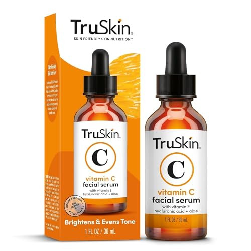 TruSkin Vitamin C Serum For Face – Anti Aging Face Serum with Vitamin C, Hyaluronic Acid, Vitamin E – Brightening Formula – Improve Appearance of Dark Spots, Tone, Fine Lines & Wrinkles, 1 Fl Oz | Amazon (US)