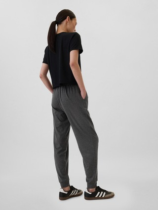 GapFit Mid Rise Brushed Jersey Joggers | Gap Factory