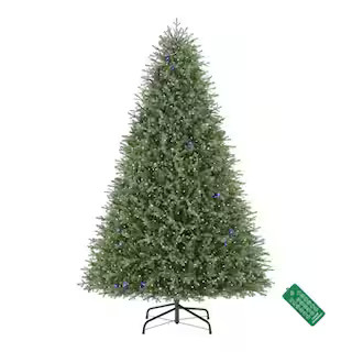 9 ft. Pre-Lit LED Ashton Balsam Fir Artificial Christmas Tree | The Home Depot