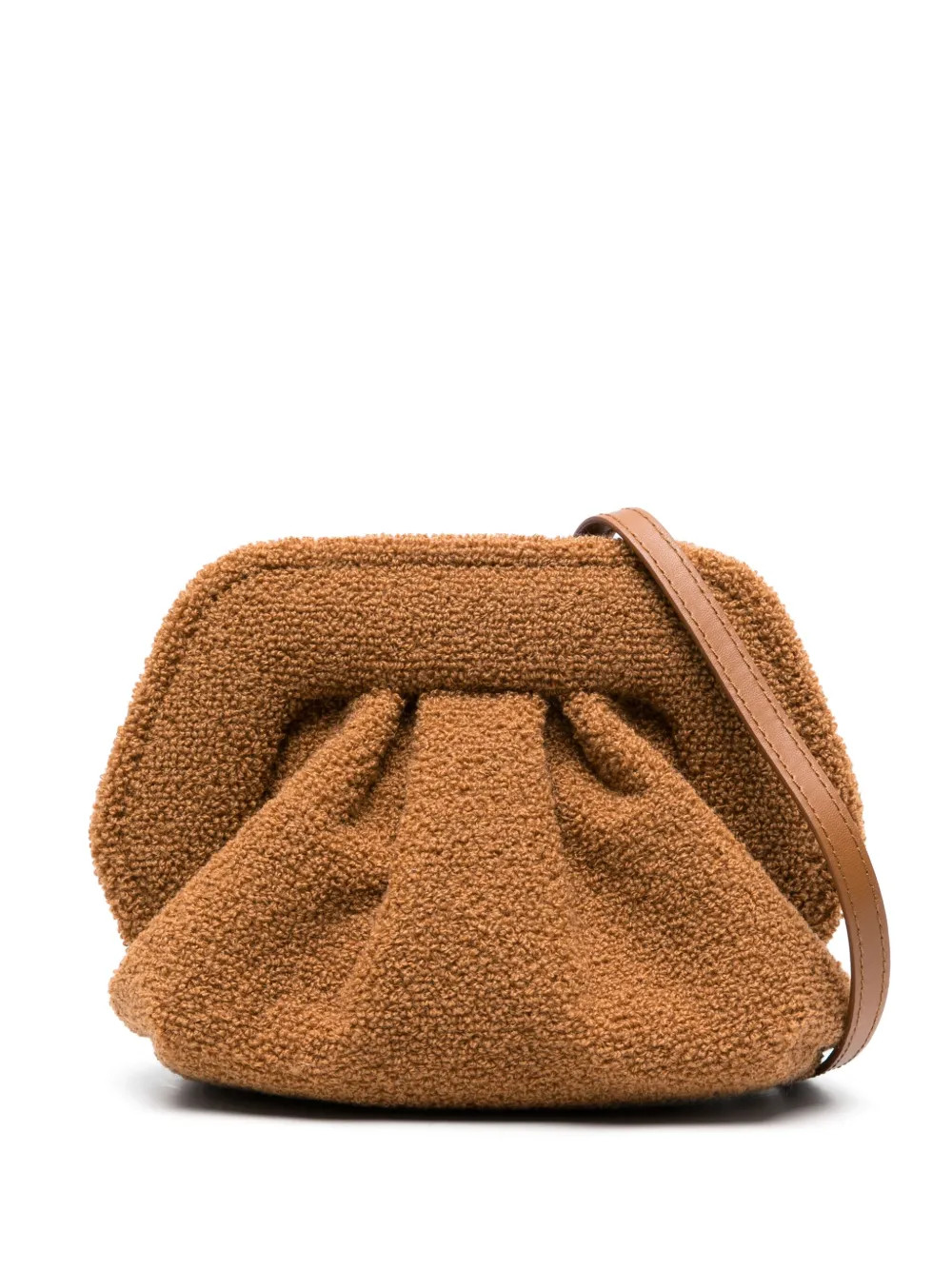 Themoirè Bios fleece-texture Clutch Bag | Brown | FARFETCH | Farfetch Global