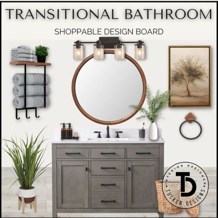 Are you looking to elevate your bathroom's aesthetic? Achieving a Transitional Design is easier than you think, and I'm here to guide you through the process. Simply shop this post, and voila. You’ll have a bathroom that will wow all your friends  

#LTKhome