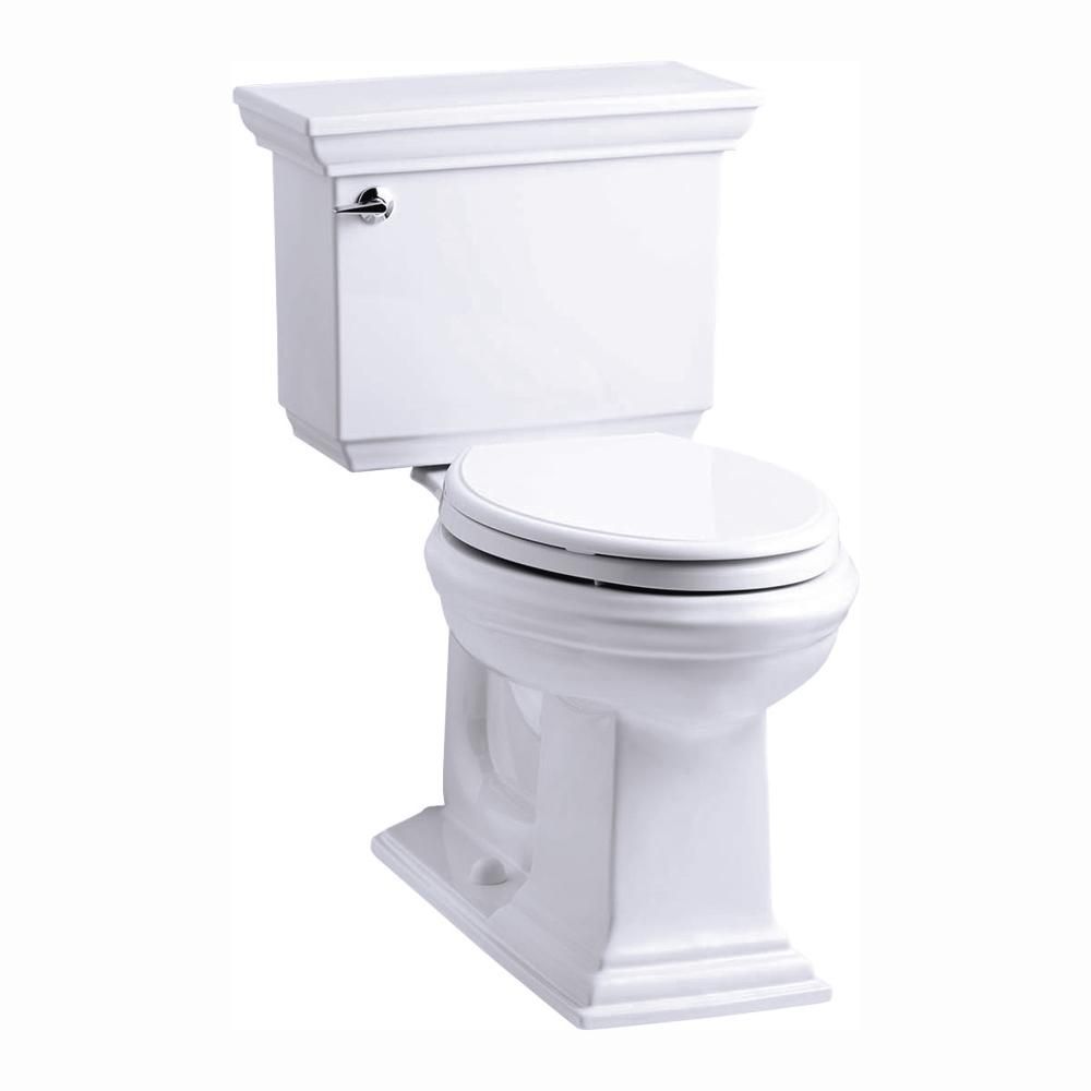 Memoirs Stately 2-Piece 1.28 GPF Single Flush Elongated Toilet with AquaPiston Flush Technology i... | The Home Depot