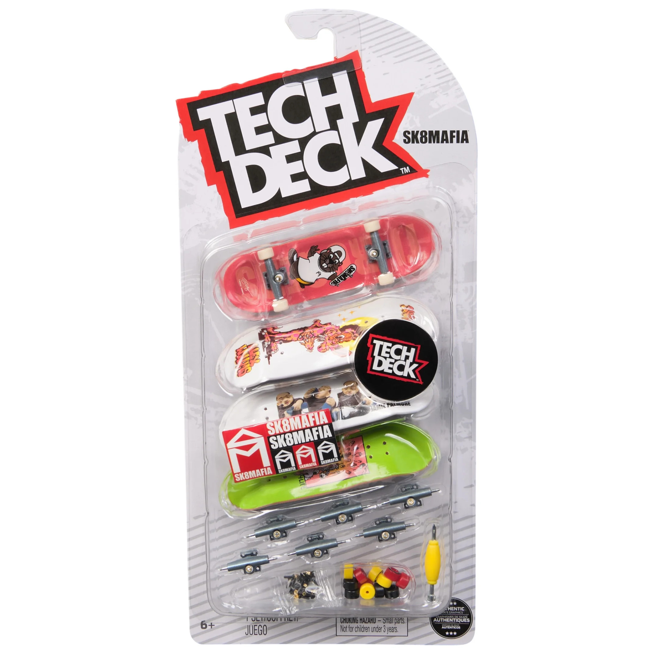 Tech Deck, Ultra DLX Fingerboard 4-Pack, SK8MAFIA Skateboards, Collectible and Customizable Mini ... | Walmart (US)
