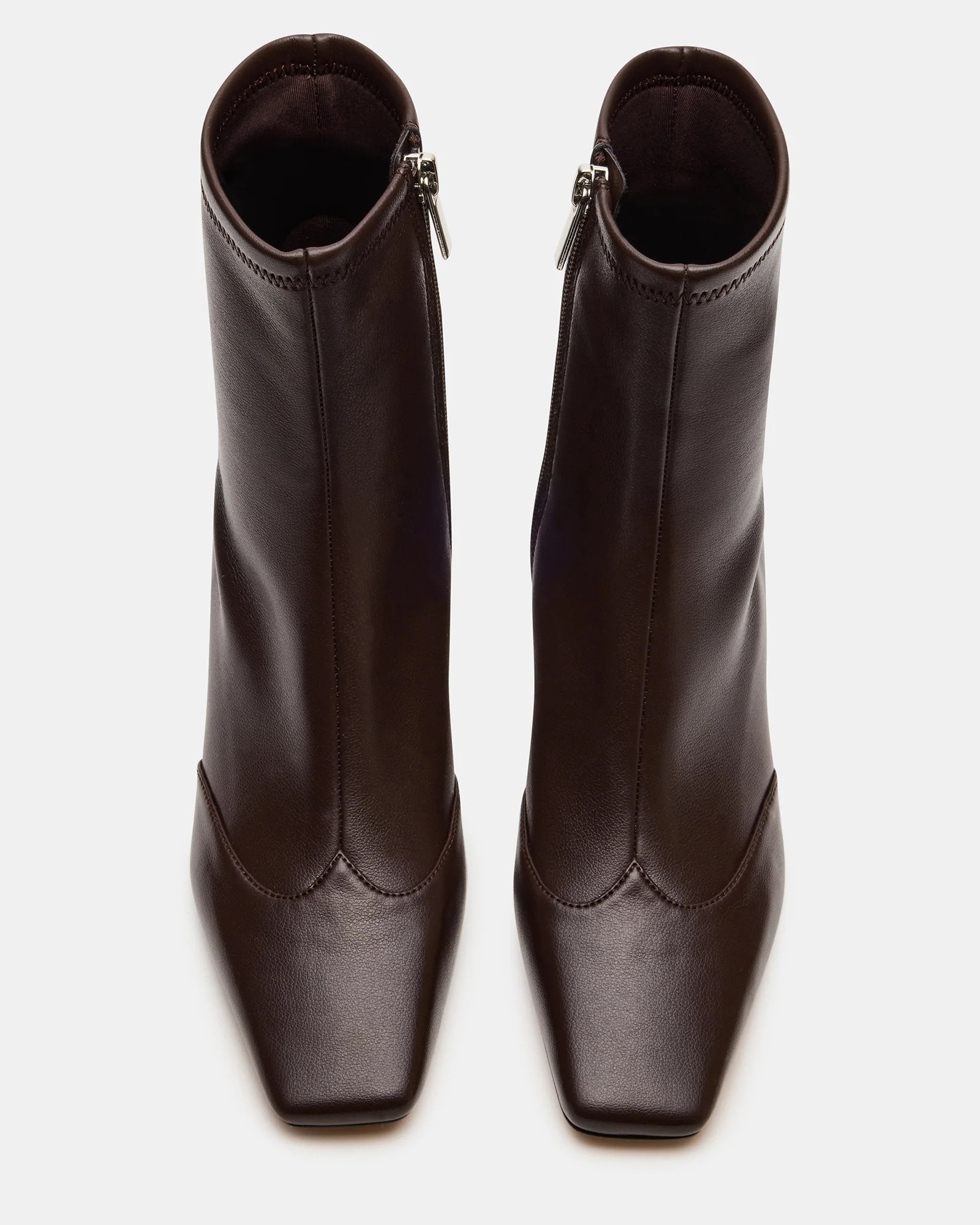 JETER Brown Square-Toe Women's Ankle Boot | Steve Madden (US)