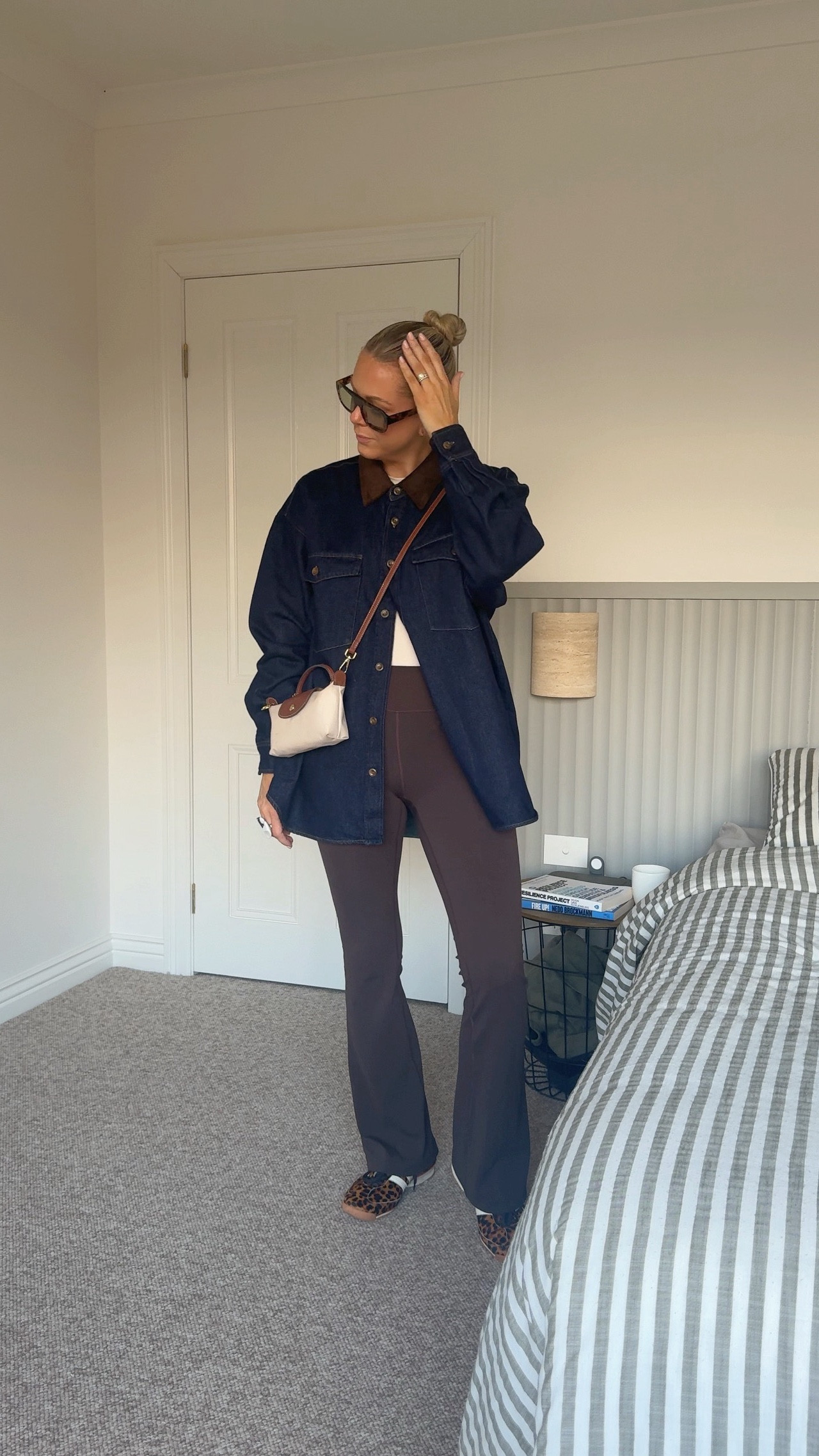 Casual Friday in choc flare tights and a fabulous denim shirt. Shirt is Ziggy and the Sun, but I’ve linked some alternatives.

#LTKautumn #LTKaustralia #LTKstyletip