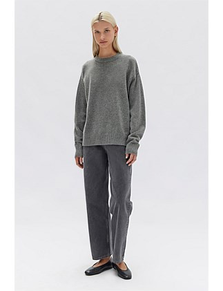 Assembly Label Iris Knit Grey Marle | David Jones | David Jones (Australia & New Zealand)