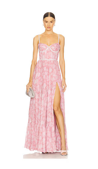 V. Chapman Gwen Dress in Blush. - size 0 | Revolve Clothing (Global)