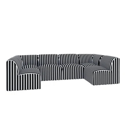 Eliana Eliana  Essie 124" Sunbrella® Outdoor U Sectional | Wayfair North America