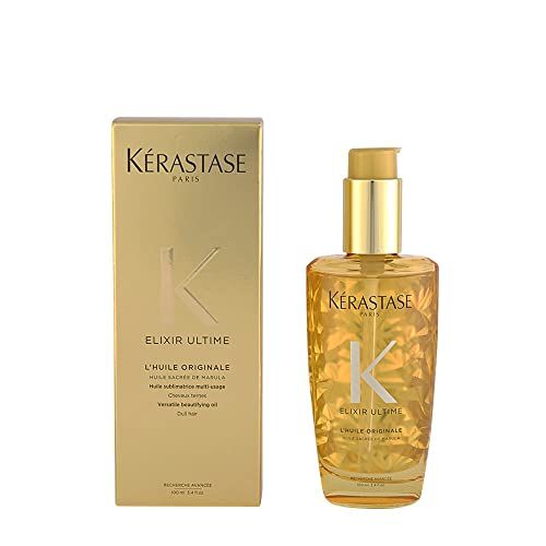 KERASTASE Elixir Ultime L'Huile Original Beautifying Hair Oil 3.4 Ounce, Yellow | Amazon (US)