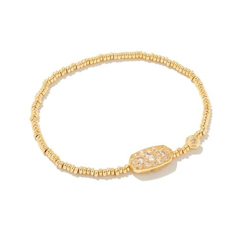 Kendra Scott Grayson Crystal Stretch Bracelet, 14k Gold Plated Brass, Crystal, Fashion Jewelry for Women | Amazon (US)