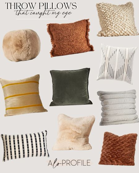 Throw pillows // home decor sofa pillows, throw pillows, decorative pillows, couch pillows, neutral pillows, home decor