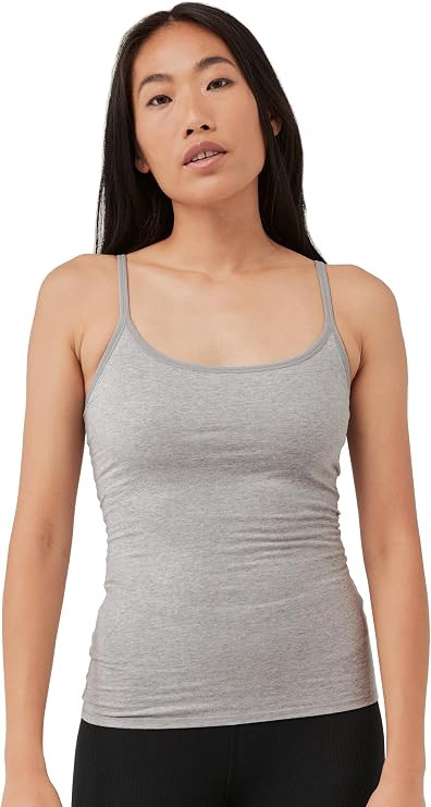 Pact Women's Organic Cotton Camisole Tank Top with Built-in Shelf Bra | Amazon (US)