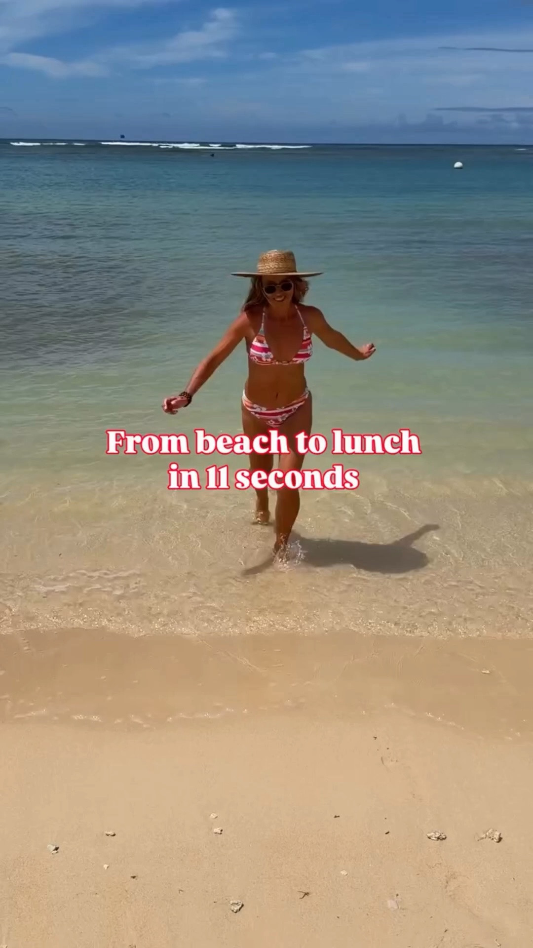 Would you wear this quick and easy outfit from beach to lunch ? YES or NO ? 

If you don’t have a buckle, you can just tie the ends together.
Sarongs are so fun because you can create multiple outfits out of it in no time at all. 

Say BEACH and I’ll immediately send you all outfits info 🏝️🔗😘 

#beachoutfit #summeroutfits #resortwear