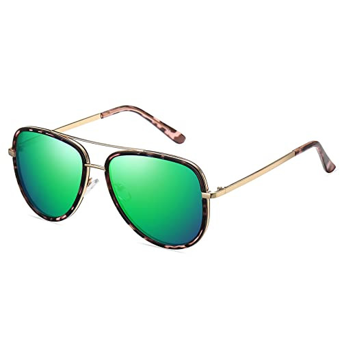 Polarized Aviator Sunglasses for Women Reinforced Metal Frame Trendy Pilot Sun Glasses for Drivin... | Amazon (US)