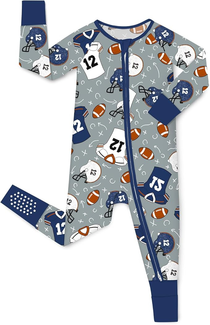 Bamboo Viscose Baby Convertible Footie Pajama, Zipper Pajamas for Baby Boys & Girls, Sleep & Play... | Amazon (US)