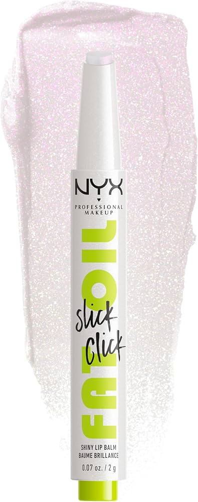NYX PROFESSIONAL MAKEUP Fat Oil Slick Click, Lightweight, Buildable, Pigmented Vegan Lip Balm - M... | Amazon (US)