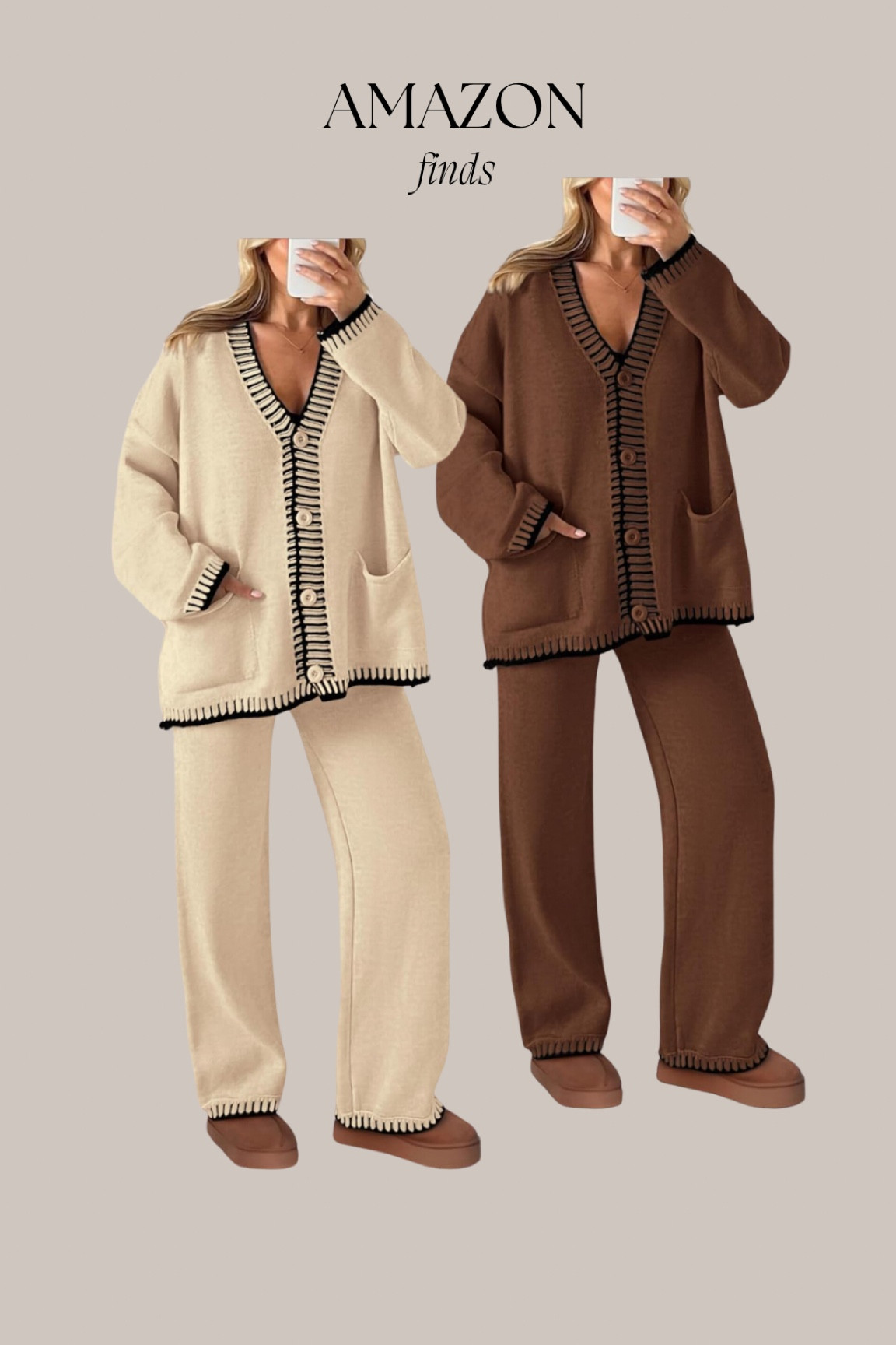 Amazon sets — two colors im loving for fall! 

#LTKFindsUnder50 #LTKStyleTip #LTKSeasonal