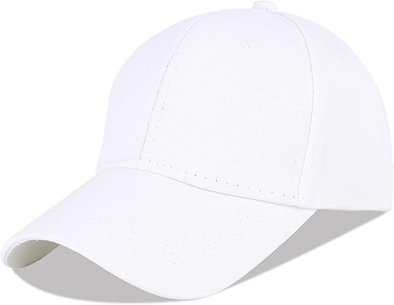 LANGZHEN Unisex Baseball Cap 100% Cotton Fits Men Women Washed Denim Adjustable Dad Hat | Amazon (US)
