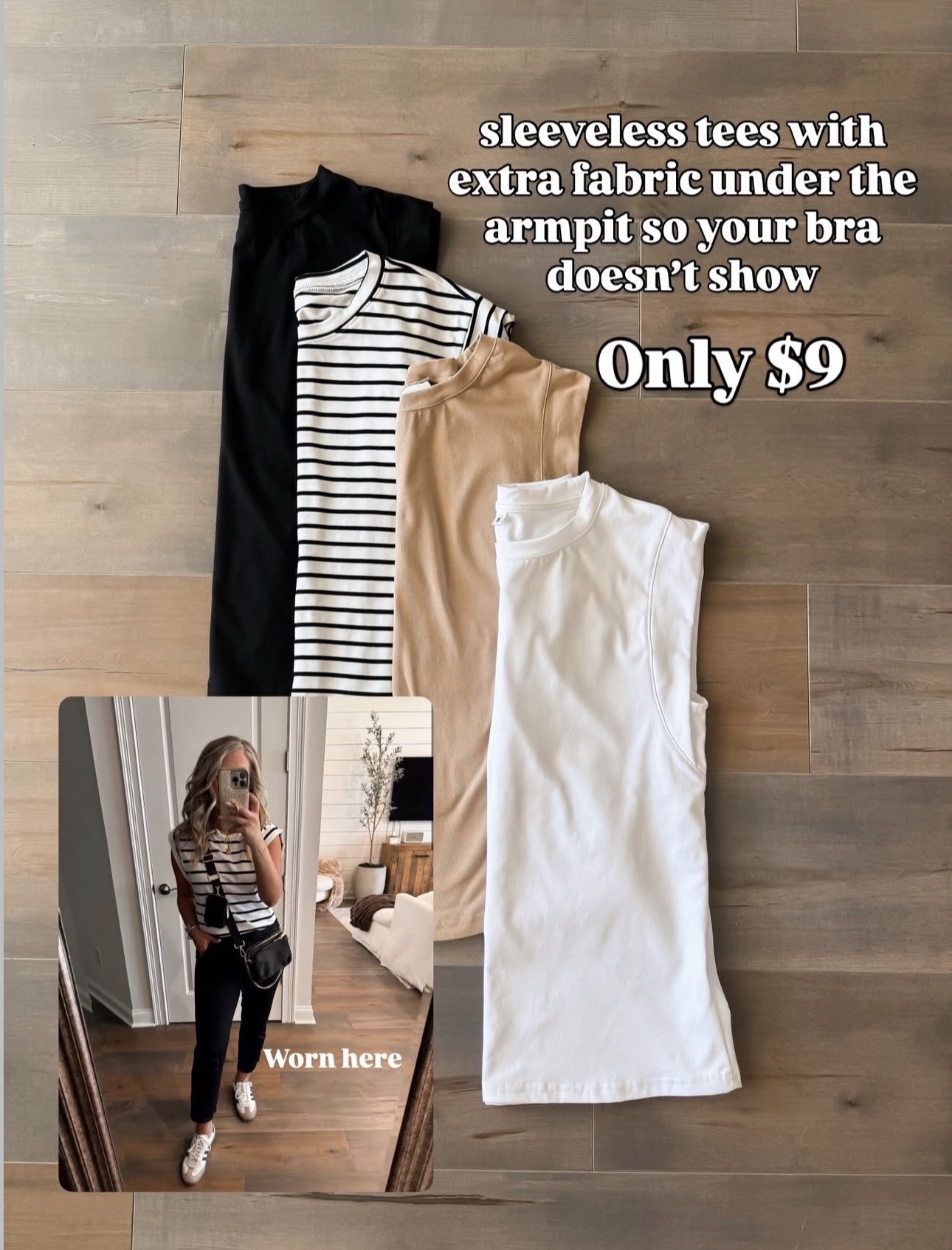 A go-to sleeveless tee from Amazon under $10! 

Amazon fashion, spring and summer style, basic, essentials, everyday style, cap sleeve, neutral colors, affordable finds.  

 #LTKootd #LTKOver40