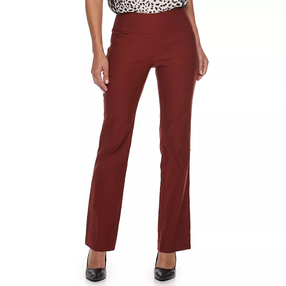 Women's Apt. 9® Tummy Control Millennium Pull-On Bootcut Dress Pants | Kohl's