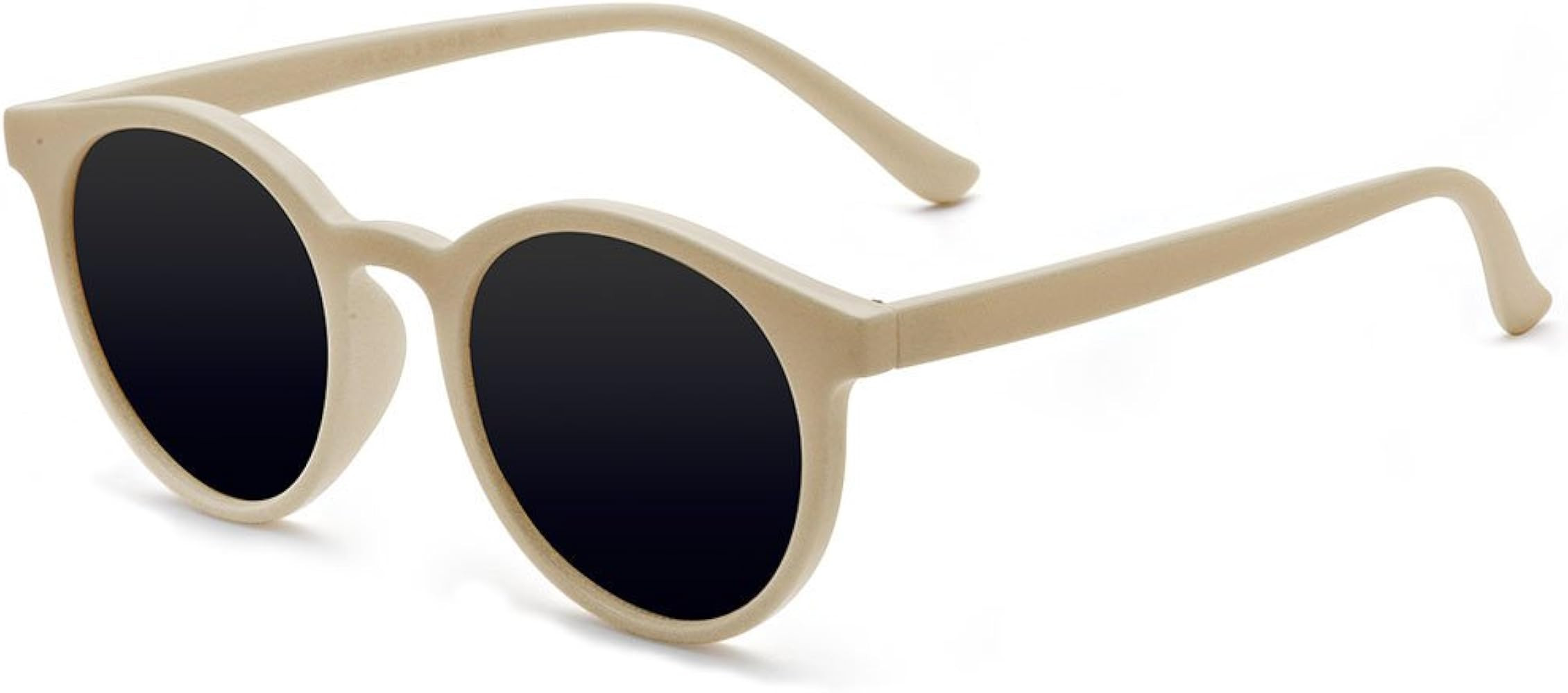 Kelens Vintage Polarized Horn Rimmed Round Circle Sunglasses UV400 Protection | Amazon (US)