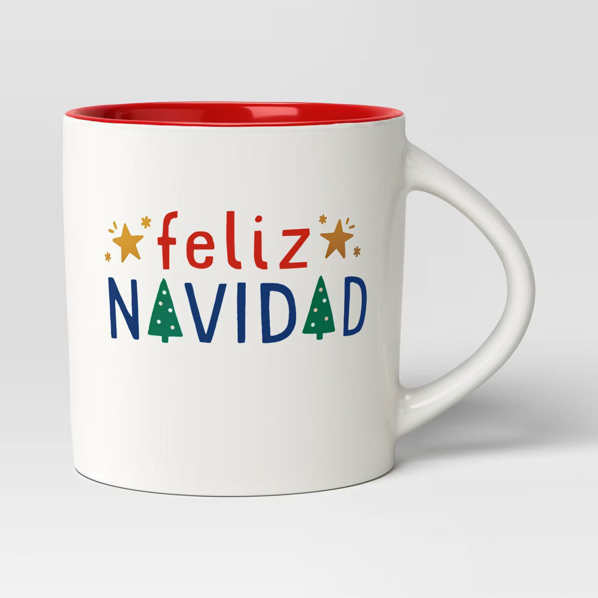 16oz Holiday Stoneware Feliz Navidad Mug White - Wondershop™ | Target