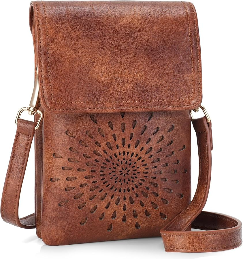 APHISON Small Crossbody Bags for Women Trendy, Leather Crossbody Phone Purses Handbags with Adjus... | Amazon (US)