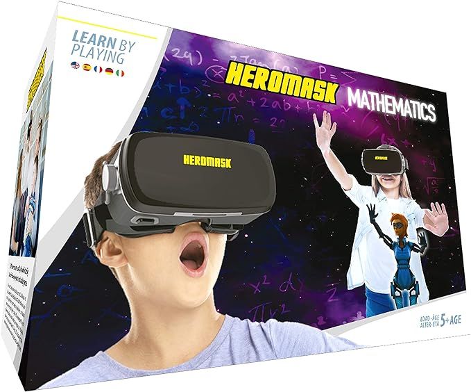 VR Headset + Math Games [Multiplication Subtraction etc] Virtual Games: Gift for Boys & Girls. Co... | Amazon (US)