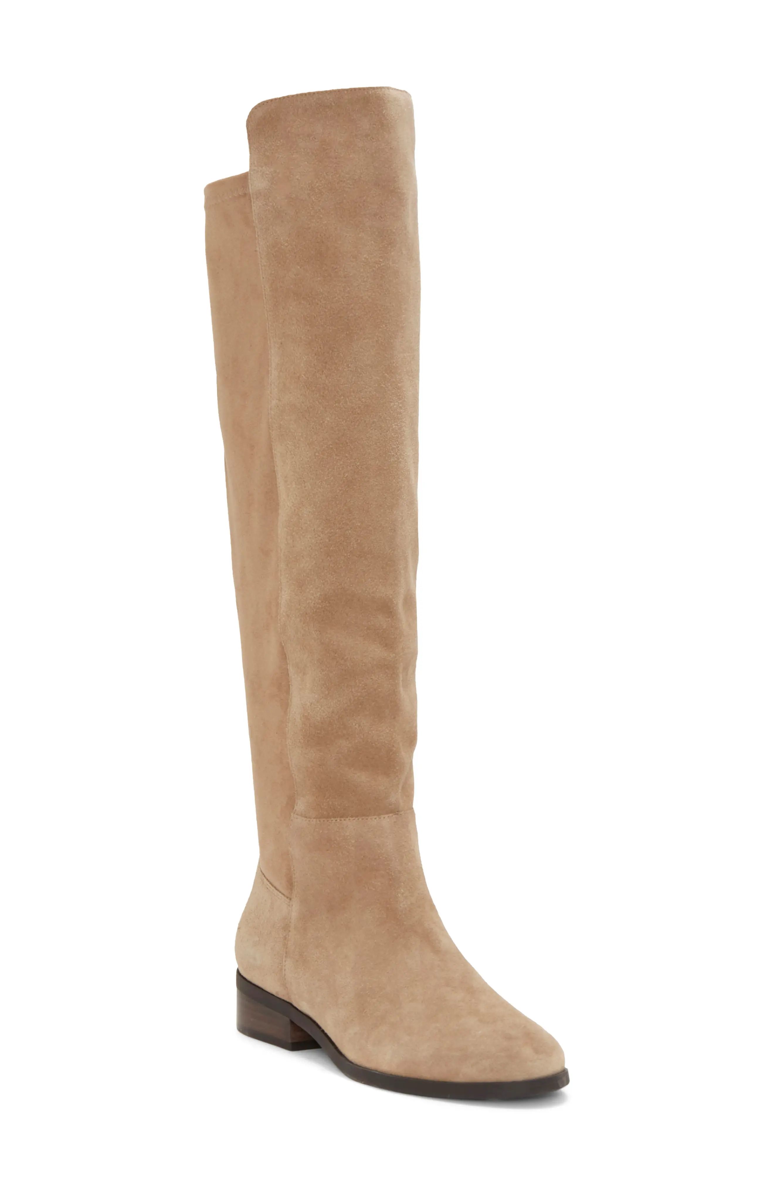 Lucky Brand Calypso Over the Knee Boot, Size 8.5 in Dune at Nordstrom | Nordstrom