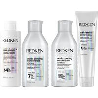 Redken Acidic Bonding Concentrate Pre-Treatment 190ml, Shampoo and Conditioner 300ml, and Leave-in Treatment 150ml Bundle | Look Fantastic (CN)