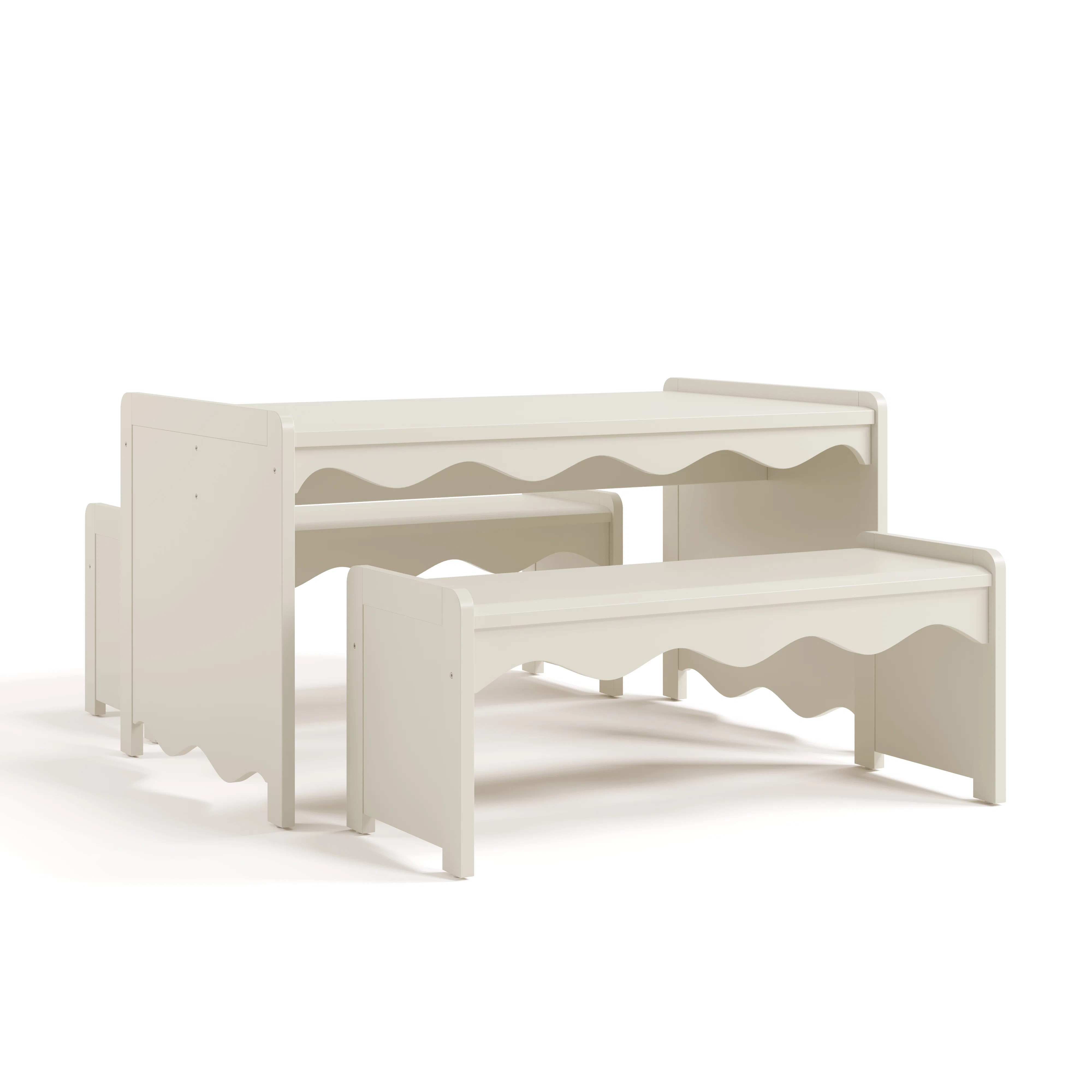 Casablanca Deluxe Montessori Indoor Kids Table And Bench Set | Wayfair North America
