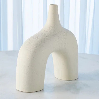 Stretch Vase-Cream Stone-Lg | Wayfair North America