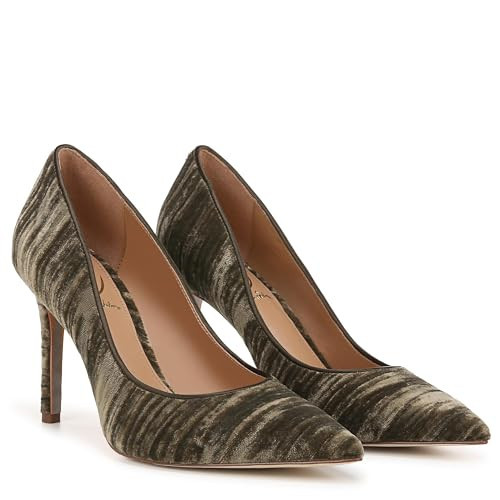 Sam Edelman Women's Hazel Pump, Winter Moss Velvet, 7.5 Wide | Amazon (US)