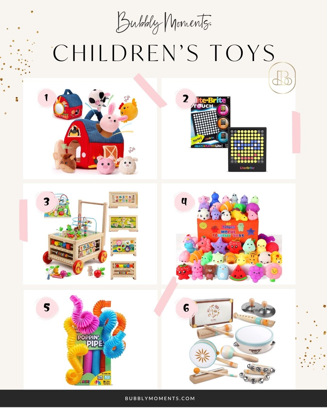 Playtime starts here! Toys that spark imagination and bring endless smiles.
#KidsToys #PlaytimeFun #ImaginationAtPlay #LTKKids #ToyInspo #LearningThroughPlay #HappyKids #LTKFinds #PlayroomGoals #CreativePlay #ToyCollection #FunForKids #MomLife #ToddlerToys #KidsCorner

#LTKSaleAlert #LTKKids #LTKParties