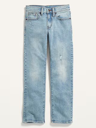 Built-In Flex Straight Light-Wash Jeans For Boys | Old Navy (US)